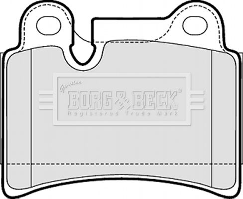 BORG & BECK Piduriklotsi komplekt,ketaspidur BBP2053